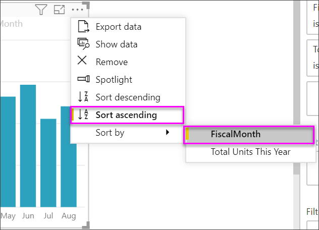 PowerBI KPI: Sorting by FiscalMonth